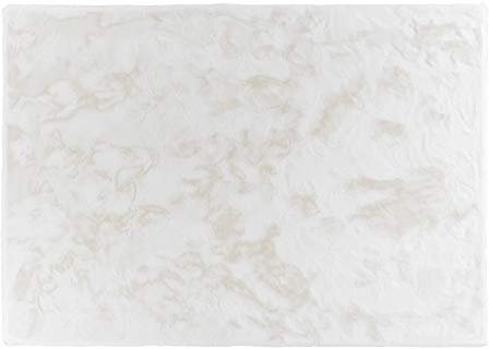 Schöner Wohnen Kollektion Hochwertiger Kunstfell Teppich flauschig - Teppich Wohnzimmer - Hochflorteppich Lammfell Schaffell - Dekofell rechteckig weiß 80 x 150 cm