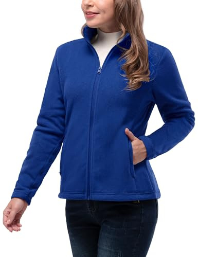 33,000ft Womens Fleece Jackets Ladies Lightweight Warm Full Zip Coat