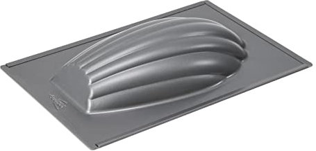 patisse 02974 - Stampo per madeleine gigante taglia XL - Stampo per torta da viaggio forma madeleina - Profi - Acciaio rivestito antiaderente, grigio antracite, 17,5 x 25,5 x 4 cm