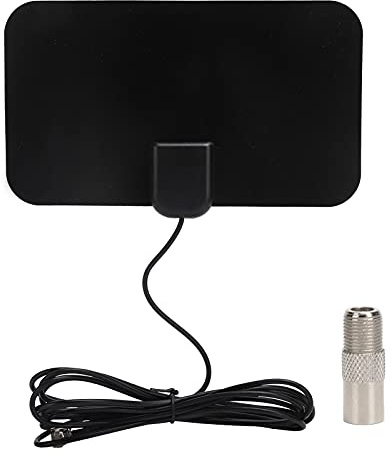 Leapiture Antena De TV, Antena HD Interior Receptor De Señal De Antena Digital De Alta Ganancia para Oficina En Casa 170‑240MHz 470‑860MHz