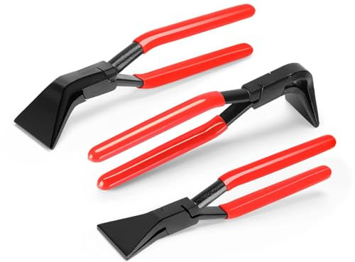 Alicates de plegado 45 ° 90° 180° – 3 alicates para herramientas de plegado extremadamente precisas, 60 mm de ancho de boca de 60 mm, alicates de flexión para techos/fontaneros, juego de alicates para