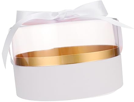 TOBBOMEY Caja De Flores Preservadas Transparente Redonda 1 Pc Caja Para Arreglo Floral Acrílico Tapa Visible Uso Para Regalos Día Madre San Valentín Empaques Elegantes