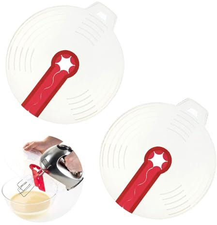 UQMIQURA 2 ciotole paraspruzzi in silicone, diametro 31 cm, coperchio paraspruzzi universale, per ciotole, per montare uova e panna montata