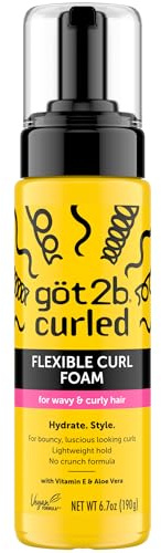 got2b Curled Flexible Curl Foam, Curl Mousse for Wavy & Curly Hair