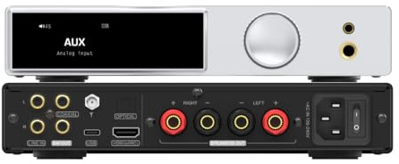 SMSL AO300Pro Strömförstärkare DAC Hörlursförstärkare 2.1CH 165Wx2 med MA5332MS IC MQA MQA-CD DAC CS43131 IC 4,4mm/6,35mm 768K/32Bit XMOS XU316 USB/BT5.3/Coax/Opt/RCA/HDMI(eARC) Förstärkare