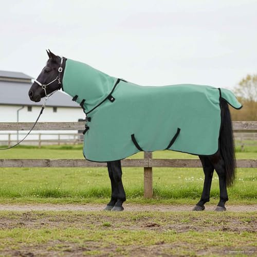 Nqyjm Manta para caballo, 95 cm, poliéster, lavable a máquina, cómoda, transpirable y ligera, para entrenamiento, establo y transporte