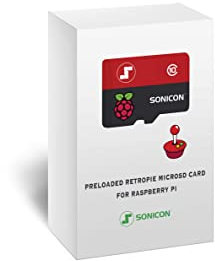 Sonicon Preloaded RetroPie Emulation Station Emulator MicroSD Card w/Retroarch Games Loaded NES/SNES/Genesis/Game Boy/Atari/Arcade/Mame/Sega CD/Sega 32X (128GB, for Raspberry Pi3, 3B+)