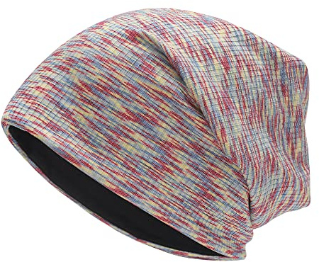 ZLYC - Gorro de Punto de Jersey Holgado para Mujer, Gorro de Verano, Delgado, con diseño de Calavera, Rosso, Talla única