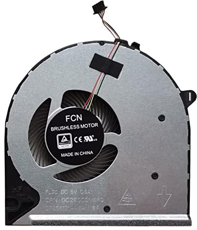 Fleshy Leaf CPU Cooling Fan Replacement for HP Pavilion 15-DU 15-DW 15s-du 15-DW0043DX 15s-du0096tu 15s-du0002TX 255 G8 250 G8 TPN-C139 Series DC28000N6F0 L52034-001 FLG0