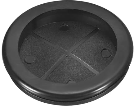 sourcing map Rubber Grommets 2-9/16 (65mm) Drill Hole, 2-3/16 (56mm) ID Single Sided Hole Plugs Ring Gasket for Firewall Cable Wire Protecting, Black