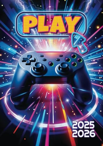 Agenda scolaire Gamer 2025-2026 | Journalier 1 jour par page | Petit format 12x17 | Garçon | Gaming jeux vidéo: Collège, lycée, C.M.1, C.M.2, étudiants | 1 page par jour | Original