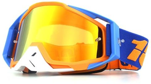 XFSRG Occhiali Ciclismo Uomo Occhiali Da Moto Ciclismo Antivento Maschera Protettiva Sci E Motocross 100% Downhill Per Esterni