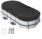 Niceminiwall Telone rettangolare per piscina fuori terra 366 x 732 cm ad energia solare con kit di accessori (366 x 732 cm)