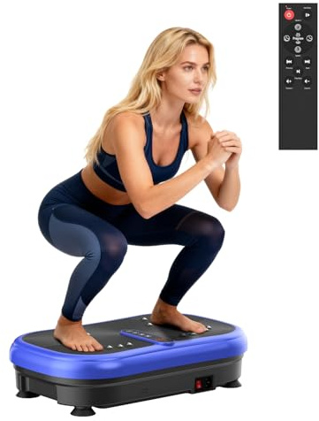 Pedana Vibrante Dimagrante 200W, 120 Livelli, Telecomando, Portata 120 kg - Pedana Vibrante per Circolazione Gambe, Rassodamento Muscolare e Recupero - Ideale per Casa
