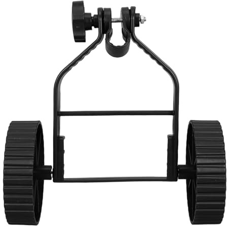 Toyvian Roue de Support Auxiliaire en Métal pour Tondeuse à Gazon, Roue de Rechange Multifonctionnelle Pneus Crantés, Pièces Détachées Robustes pour Entretien Jardin et Coupe-bordures