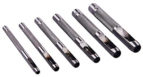 Amtech H1700 6 Piece hollow punch set