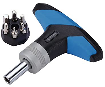 BBB Cycling Cykel momentnyckel 5 Nm verktyg med insexnyckel 2, 3, 4, 5, 6 och T25 Torx Torque Key Bike Tool TorqueFix BTL-119