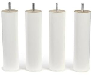 Coreme Pieds Bois 25 cm Blanc