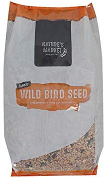 garden mile® Vogelfutter zum Aufhängen, Nuss-Samen, Vogelfutterhaus, Meisenknödel, Outdoor, Garten, Terrasse, perfekt für Garten, Wildvögel, Wildtierfutter (1,8 kg Beutel)