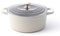 Kitchen Stories CC003209-001 Bräter mit Deckel 24cm, 4.3L, induktionsgeeignet, Dutch Oven aus Aluminium mit Keramik Antihaftbeschichtung, backofengeeignet und spülmaschinenfest, Weiß, Aluminum