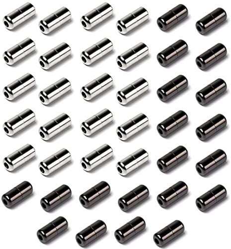 SIOPPKIK 20 Set Blocca Lacci Scarpe Metallo Lacci Elastici Fermagli a Capsula No Tie Lacci Scarpe Lacci Senza Nodo Chiusure a sgancio rapido per Scarpe da Ginnastica Scarpe Casual Scarpe da Corsa