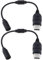 YINETTECH 2 Stück Regler Breakaway Kabel Kompatibel mit Xbox Konsolen Controller Breakaway Konverter Adapterkabel Kabel Spiele Zubehör 26cm