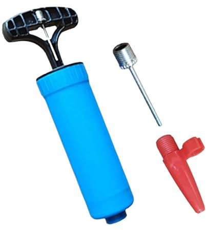 Small Hand Pump for Balloons,Portable Sports Ball Air Pump | Fashionable Blue Air Pump with Needle, Wear-Resistant Hand Pump for Basketball, Soccer