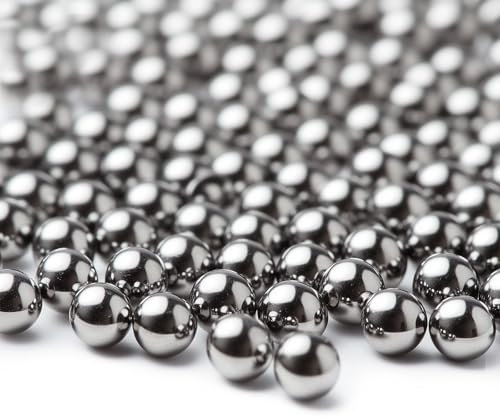 HiPicco 500pcs 1mm Bearing Balls 304 Stainless Steel G100 Precision Balls，1mm/apr.0.04 Precision Bearing Balls