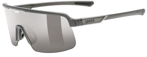 uvex dyrt - Sportbrille für Damen und Herren - großes Sichtfeld - 100% UVA-, B, C Schutz - mirror - smoke gray matt/smoke gray - one size
