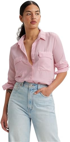 Levi's Femme Chemise Doreen Utility avec Col à Pointe, Standard Fit, Rose (Fragrant Lilac GD), S