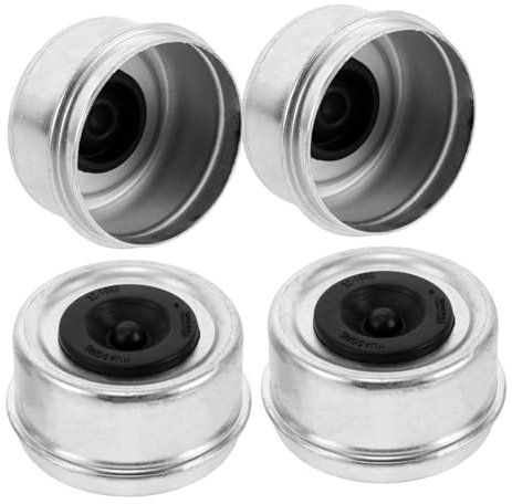 TOPBATHY 4 Stück Anhängerzubehör Teile Für Bootsanhänger Radnabe Der Anhängerachse Bootsanhänger Mit Staubkappe Fettkappen Für Anhängernaben Für Anhängerradlager Radlagerfett Metall