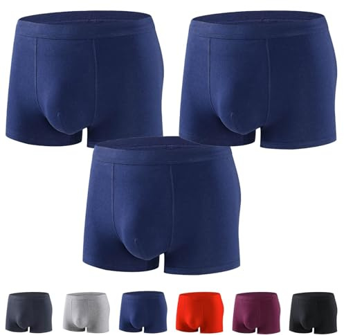 Generisch Calzoncillos tipo bóxer para incontinencia ultra absorbentes para hombre, Elite Vienna, a prueba de fugas, lavables y reutilizables, de algodón, 3 piezas-A, XXXXXXL