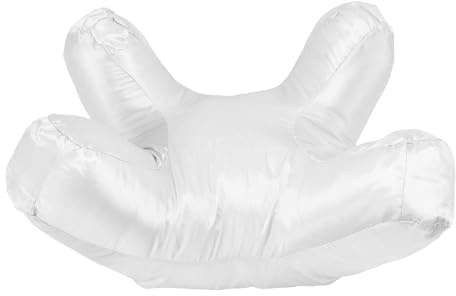 Qudinip Almohada Facial, Relleno de Algodón Suave y Sedoso para Dormir en la Parte Posterior del Estómago, para Relajación, Mantenimiento de Belleza, Extensiones de Pestañas, Cuidado de (Blanca)
