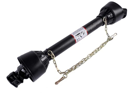 NSGMXT Zapfwelle T1 Gelenkwelle Länge 750mm 210Nm 540U/min PTO-Shaft 1 3/8 Z6 Schwarz Kompatibel mit Traktoranschluss 1-3/8 x 6-Keilwellenverzahnung