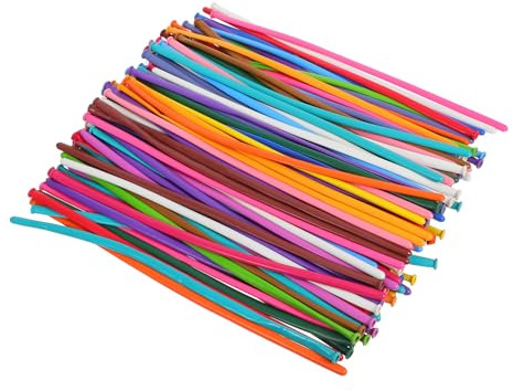GALPADA 200pcs Long Twisting Animal Balloons for Party Birthday Wedding Decorations Thickened 260 Latex Modelling Balloons Random Color