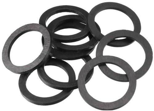 Schläfer 1847 | Lot de 10 joints plats caoutchouc EPDM Ø45 mm H3 mm – rondelles universelles 11/2 pour siphon évier cuisine, lavabo ou salle de bain – étanchéité anti-fuite