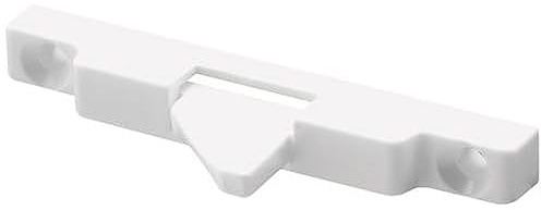 Prime-Line S 4600 Sliding Vinyl Window Vent Stop, 2-1/4 In. Hole Center Spacing (2 Pack), White