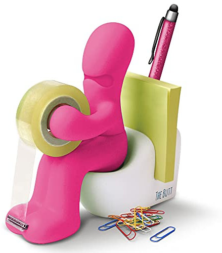 Butt Supplies - Klebefilm-Abroller und Bürobedarf-Station - Schreibtisch-Accessoire - Origineller Schreibtisch-Organizer