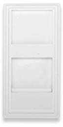 DIGITUS Pannello frontale per DN-93802-5 – 1 porta – 22,5 x 45 mm – Layout francese – Campo etichetta – per moduli Keytone – Bianco puro