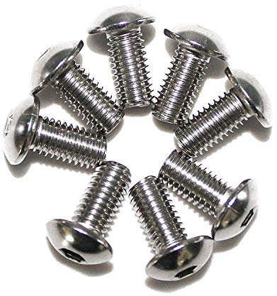 25 Stück Linsenschrauben ISO 7380-1 A2 M6 x 16