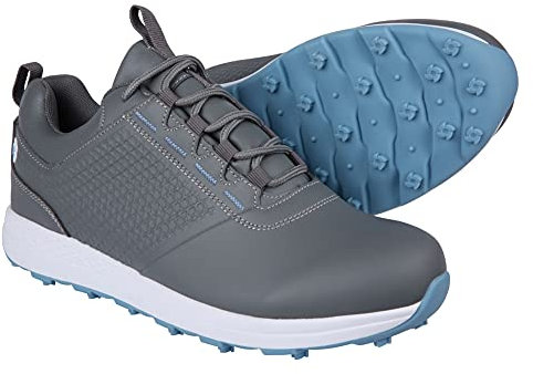 Ram Golf Accubar Ladies Golf Shoes, Grey/Blue, Size 6