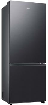 Samsung RB53DG703CB1EF Kühl-Gefrierkombination, 203 cm, 538 l, Extra breit (75 cm), Kühlschrank mit Gefrierfach, Wifi & AI Energy Mode, Twin Cooling+, Metal Cooling, No Frost+, Premium Black Steel