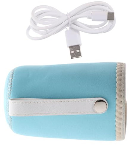 GREENADSCAPE Tragbarer Usb Flaschenwärmer Für Babyflaschen Reiseflaschenwärmer Mit Reißverschluss-design Isolierter Flaschenwickelwärmer Für Unterwegs