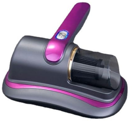 Liwankaqi Mattress Vacuum,Bed Vacuum Cleaner with UV light 8Kpa Suction,Dust Mite Vacuum Approx 8000 Vibrations per Minute for Bed Pillows Cloth Sofas 24x11x14. 5cm (Purple)
