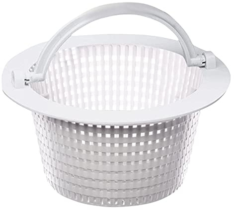 Pool Skimmer Basket, Practical Replacement Pond Strainer, Easy Maintenance Plastic Filter with Handle for Swimming Pool