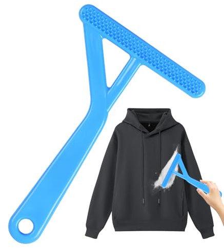 Removedor de pelo, cepillo para pelusas, rascador de alfombras de 4.33 pulgadas, diseño de doble cara, agarre ergonómico para depilación de mascotas, limpieza de sofá, cuidado de ropa, mantenimiento