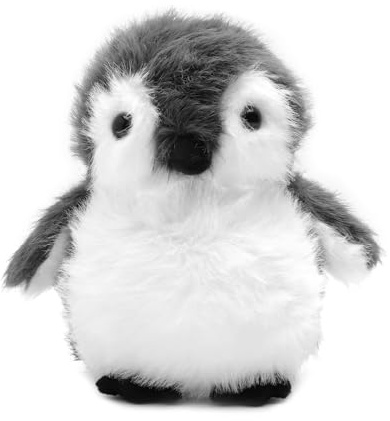 VOSSOT Grazioso pinguino peluche da 20 cm, morbido animale di peluche, regalo per bambini, adulti, pinguino, un giocattolo ideale e una fonte di caldo