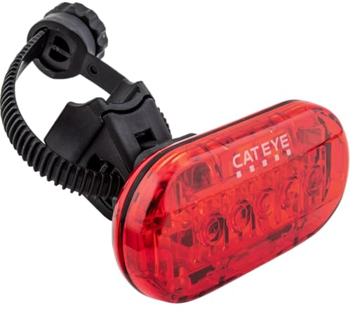 CATEYE Omni 5 Bike Safety Light – IPX4 Waterproof 5 LED Safety Light with 360° Visibility, Multiple Flashing Modes, AAA Battery, 200+ Hour Runtime, Fits Road, Urban, MTB & Kids Bikes