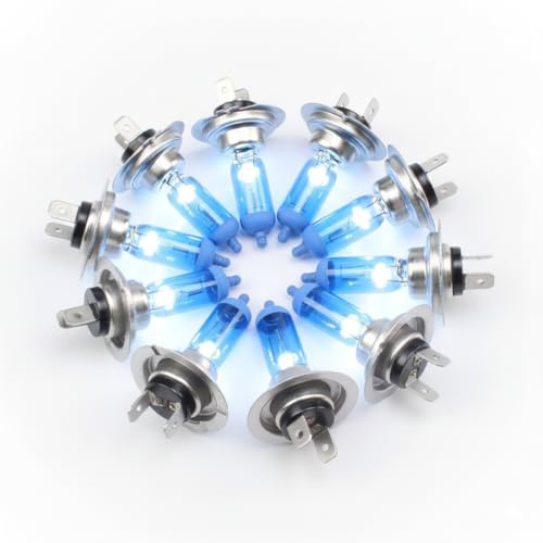 10xStück - 24V - H7-70W - PX26d - Xenon Optik Lights - LKW Nfz Truck Halogen Auto Lampen für Abblendlicht Fernlicht Zusatzscheinwerfer und Nebelscheinwerfer/chiavi