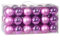 Deuba® Weihnachtskugeln 54tlg Ø 6cm Kunststoff matt glänzend Christbaumkugeln Christbaumschmuck Anhänger Weihnachtsbaumkugeln Weihnachtsdeko Rosa